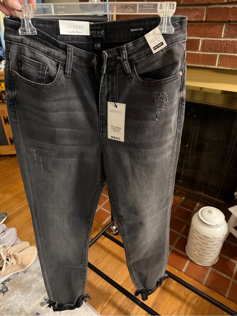 Judy Blue Faded Black Jean JB82159BK - Faded Black - High Rise Skinny - 9/29